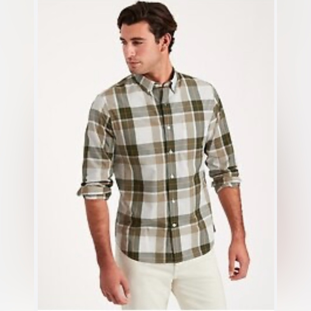 Untucked slim fit organic cotton shirt Size S